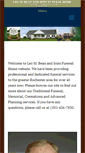 Mobile Screenshot of beanandsonsfuneralhome.com